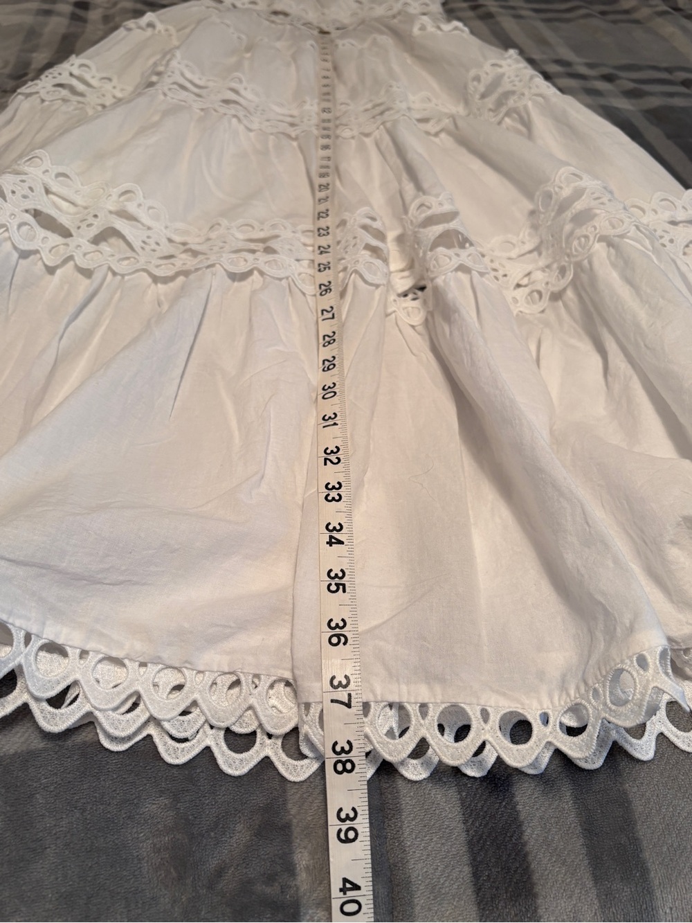 Choklate Paris Ellie long dress in openwork cotton - Picture 10 of 11